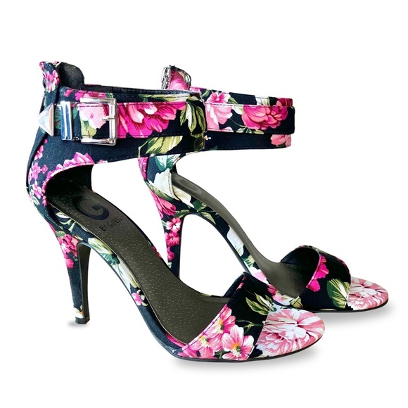 G by Guess Shoes - Guess Women’s Heels Open Toe Floral Sandals (G By Guess) Size 7